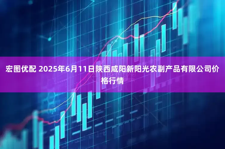 宏图优配 2025年6月11日陕西咸阳新阳光农副产品有限公司价格行情